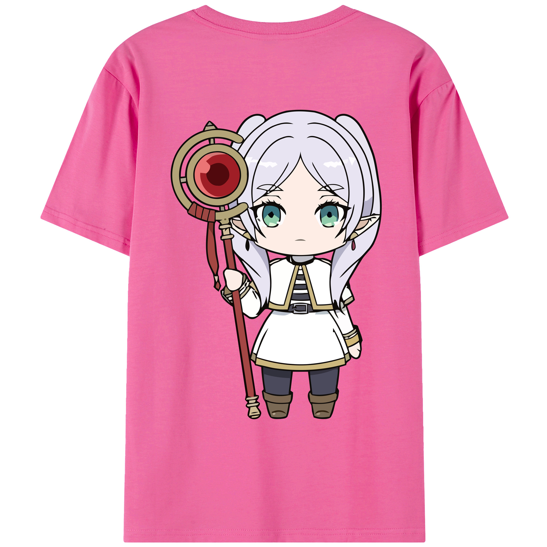 （画像用） 葬送のフリーレン Frieren レディース半袖Tシャツ(バックプリント)